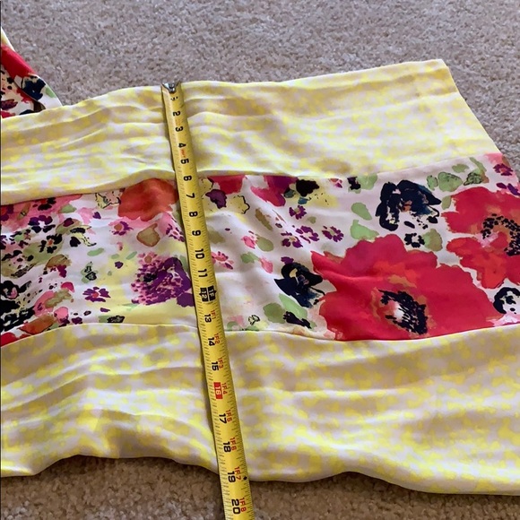 Rachel Roy flower dress yellow animal print size 2 - Picture 9 of 16